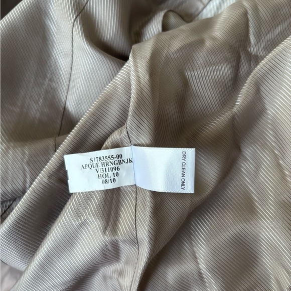 Banana Republic Italian Wool Blazer Size 14 | Lilac Purple Rosette Collar Jacket - Picture 9 of 12